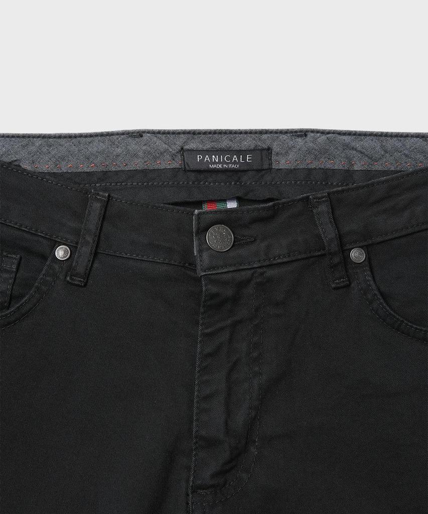 PANICALE Slim Fit Cotton Pants [Black]