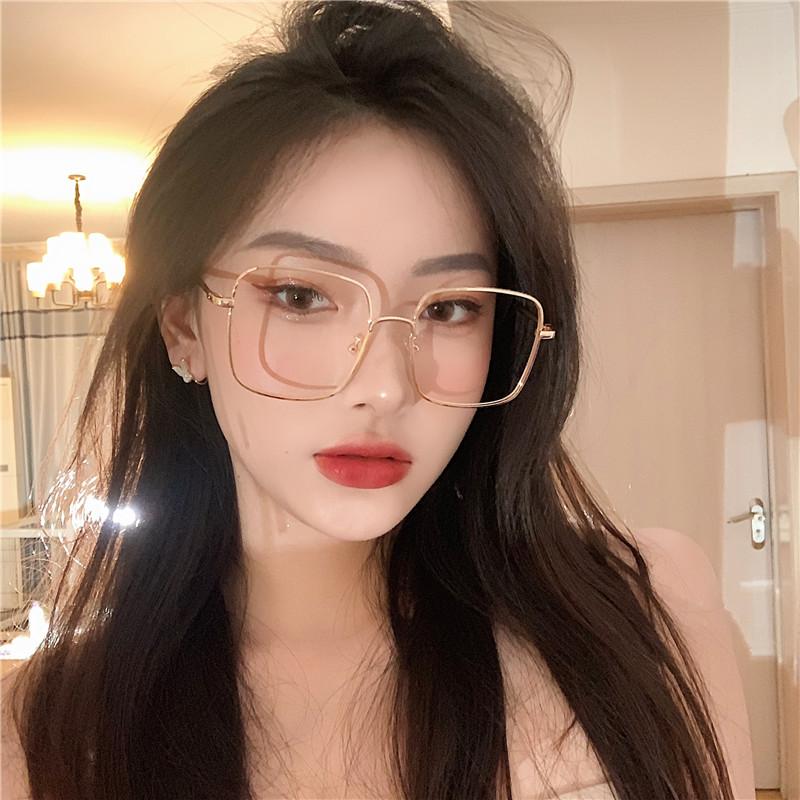 3Pcs Square Metal Frame Anti Blue Light Radiation Computer Glasses For Women Unsiex Optical Spectacle Eyeglasses