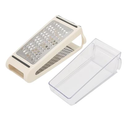 Cheese Grater Double Sided Removable Container ABS PS Material 22x13.5x8.5cm 8.7x5.3x3.3in Food Grater for Kitchen