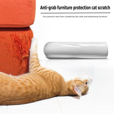 2Pcs Couch Guard Protector Anti-Scratch Transparent Furniture Protector PVC Self-Adhesive for Furniture Protection