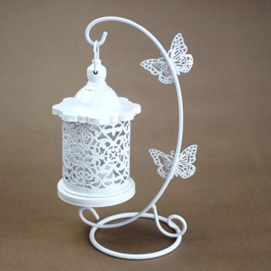 Hohler Blumen-Schmetterlings-Kerzenständer für Zuhause, Kerzenhalter, Ständer, Halterung, Raumdekoration