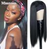 Peluca larga y recta negra para mujer con diadema, peluca de fibra sintética negra natural y recta, peluca afro para cosplay, uso diario