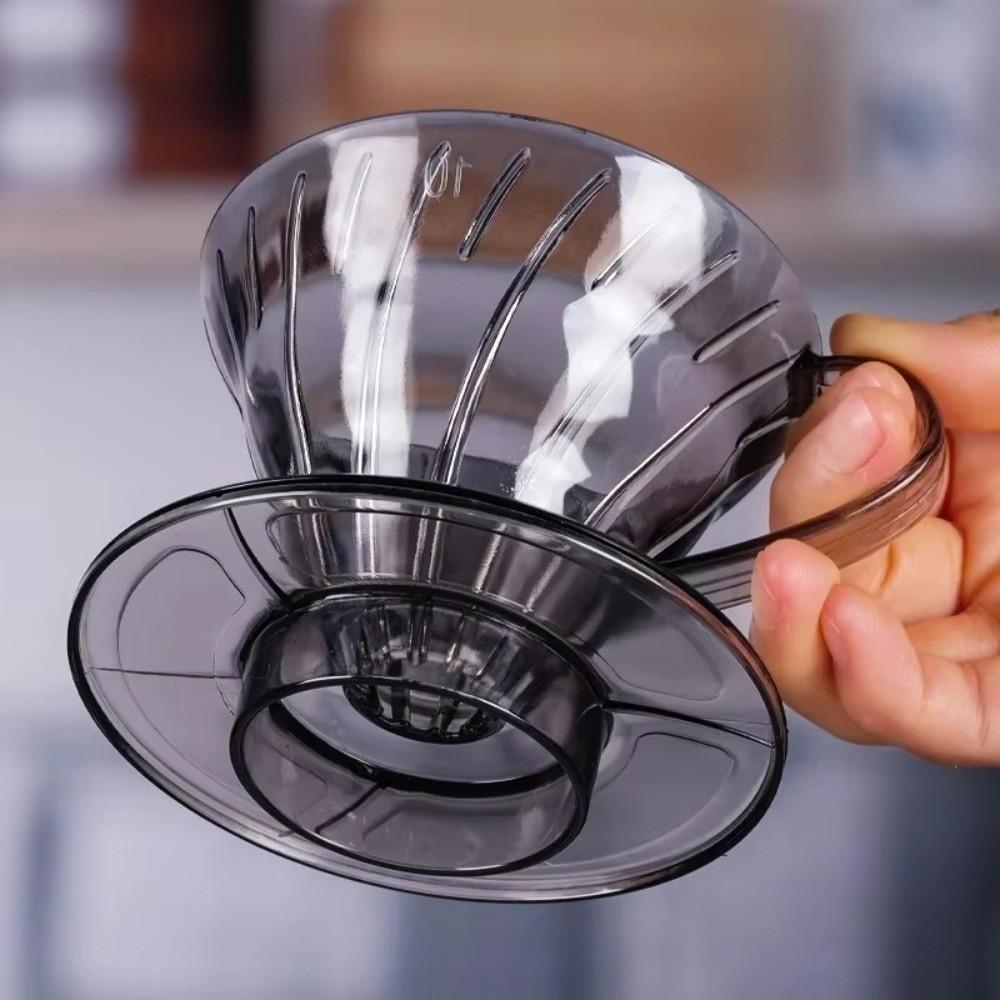 Plastic Coffee Filter Cup V shaped 60 Spiral Hand Filter New Coffee Hand Dripper  Party