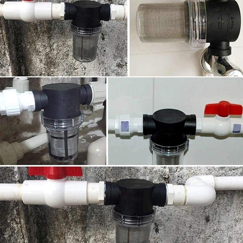Clear Plastic Pre-filter for Water Line Garden Watering Filter Aquaculture Use