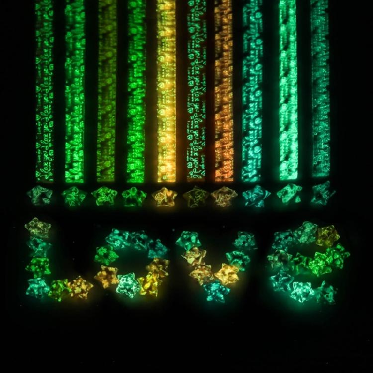 Double Sided Folding Star Paper Strips Decorations Folding Paper for Art Crafts