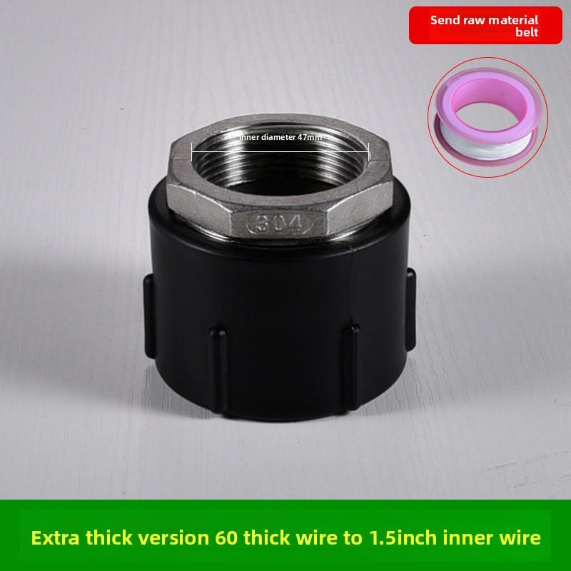 IBC Tank Tap Adapter S60X6 Coarse Thread Garden Quick Connect Faucet Alloy Tank Tap 1/2'' 3/4'' 1000 Liter Ibc Tank ValveFitting