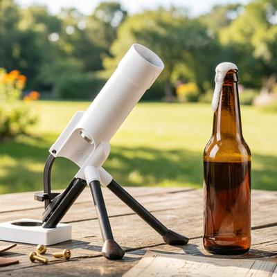 Deschizător de sticle de bere Mortar Deschizător de sticle de bere Lansator tactic rezistent pentru capace de sticle Deschizător prin apăsare Cadou pentru Bărbați Veterani Pasionați Militari
