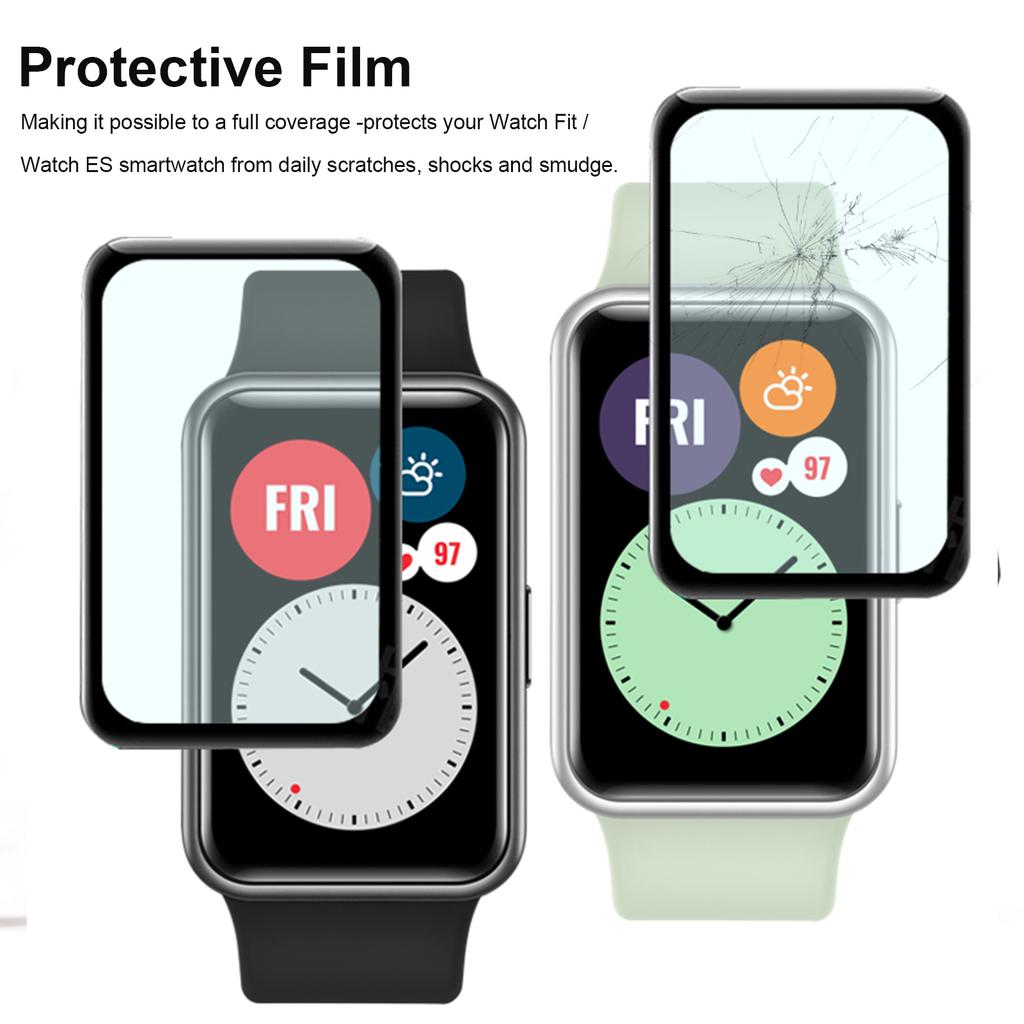 Screen Protector Compatible for Huawei Watch Fit Honor Watch ES Smartwatch Anti Scratch Full Coverage Screen Protector