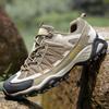 Four Seasons Leather Outdoor Shoes Breathable Anti-slip Couple Casual Hiking Low Help Mountain Climbing Shoes Net Cloth