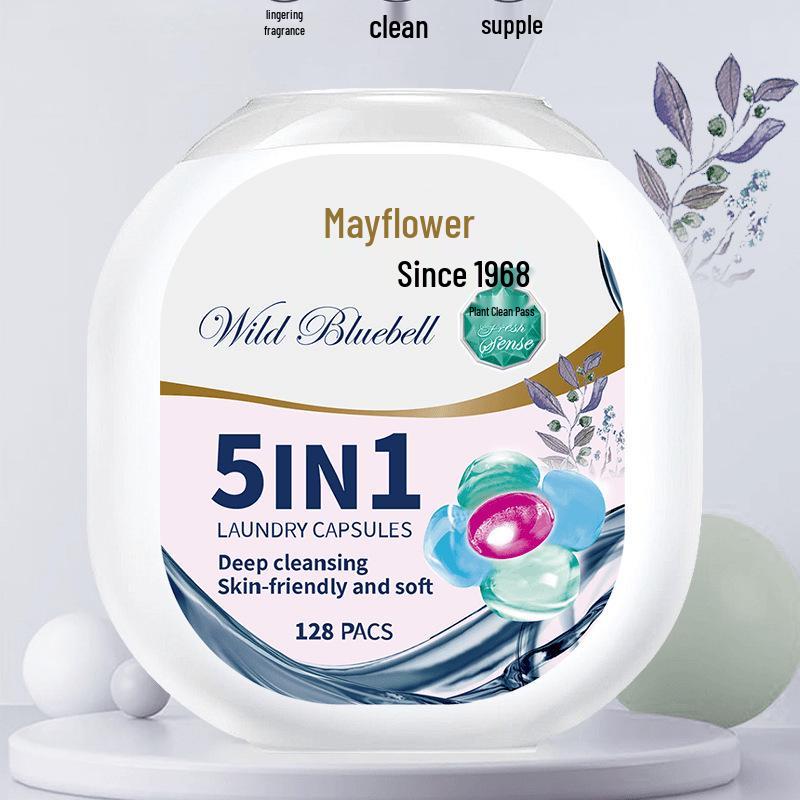 

Капсулы для стирки Mayflower Sam – Пять в одном для чистоты с долговременным, насыщенным ароматом для ручной стирки.
