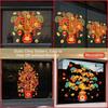 PVC Fortune Tree Sticker Removable Electrostatic Cling Window Decoration Clings Atmosphere Decoration Static Cling