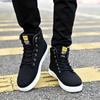 Spring High Top Men Shoes Luxury Leather Men's Sneaker Fashion Lace-up Ankle Boots Comfortable Mens tennis Shoes Plus Size 38-48