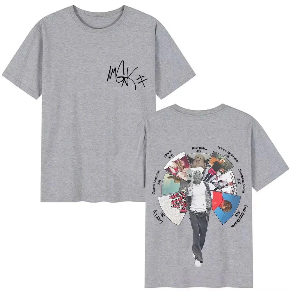 

El Rapero MGK Lost Its Cover While Riding on Estados Unidos A Unisexs Tshirt Featuring A Song Performed By Retro Hiphop Masters S