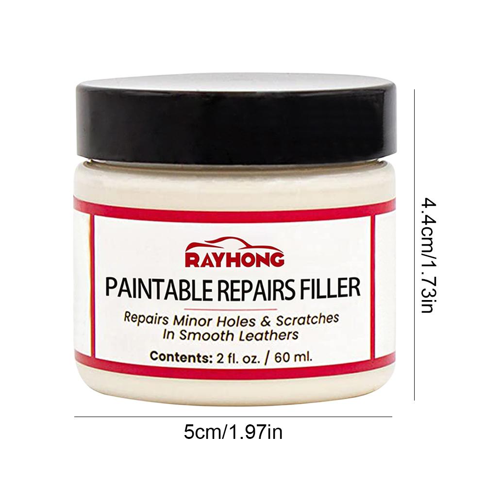 Lederfüller zum Füllen oder Reparieren von Löchern, Rissen, Sprüngen, Kratzern, für Lederautositze, Möbel, Schuhe - Flexibel - 2oz