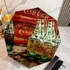 Christmas Gift Halloween Theme Bear Truck Coca Cola umbrella is suitable for all seasons, including home travel and outdoor activities Y3