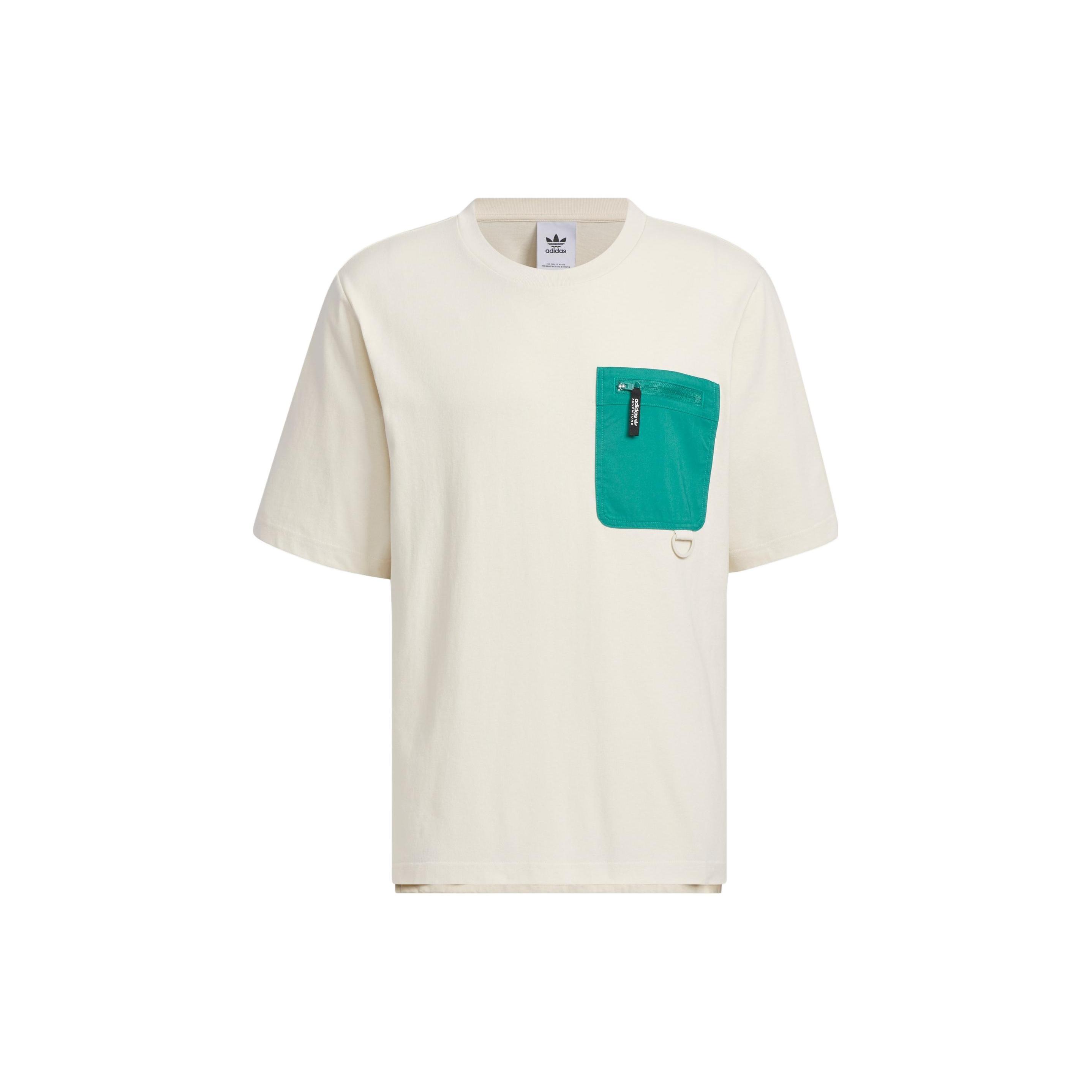 adidas Adventure Pocket T-shirt Asia Sizing Beige Men s IK8587 S