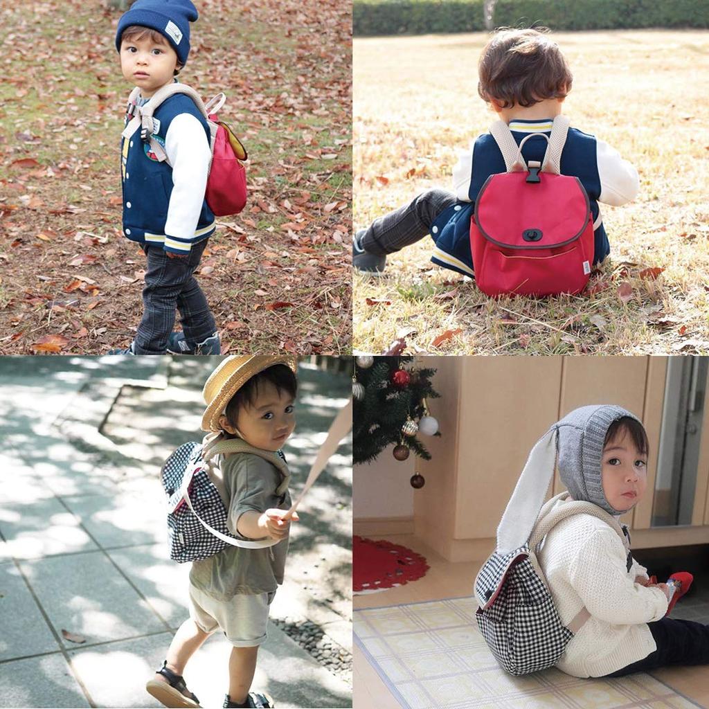 Daddykko Harness Baby Denim 1st Birthday Gift for Boys and Baby Backpack with Mochi rice Baby 2nd Birthday Gift Backpack, Backpack, & Hickory, Girls,