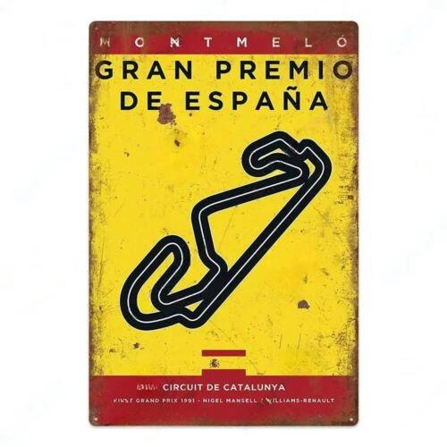 

Circuit De Catalunya Montmeló Gran Premio De España 1991 Tin Metal Sign Art aluminum 20x30cm