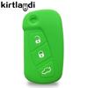 Silicone Car Key Case for Ford KA MK2 Urban Street Ka Vehicles Case Key Holder Keychian Remote Shell Jacket 3 Button 2008-2016