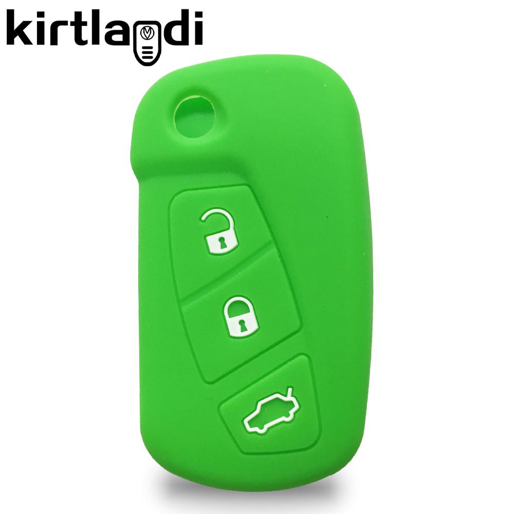 Silicone Car Key Case for Ford KA MK2 Urban Street Ka Vehicles Case Key Holder Keychian Remote Shell Jacket 3 Button 2008-2016