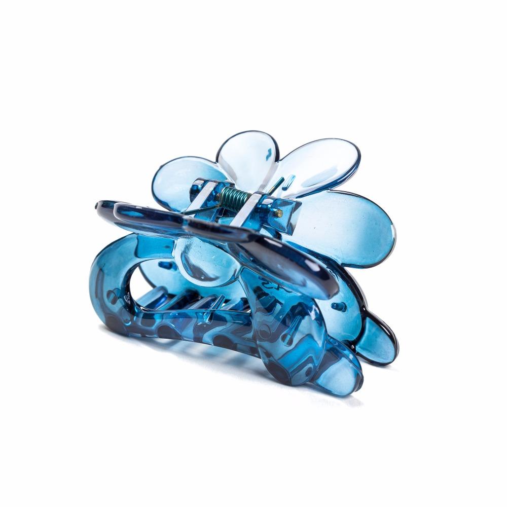 6.5cm Long Cute Bunny Hair Claws Crab Hairclips for Thin Hair Fashion Solid Color Plastic Headwear for Women and Girls