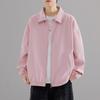 Men's Retro Workwear Jacket - Thin, Loose, Versatile Lapel Top for Spring/Autumn