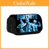 Fortnite penalhus med dobbelt lag til børn, opbevaringstaske af nylon til skoletilbehør