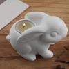 Rabbit Shape Silicone Mold Easy Releasing Silicone Molds Suitable for Crafting Decorative Containers and Candle Holders