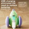 Cute Rechargeable Electric Mouse Car with LED Tail Obstacle Avoidance Interactive Cat Toy Automatic Kitten Toy
