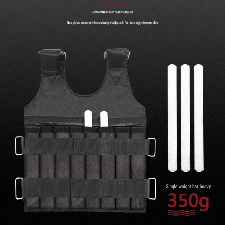 Verstellbare Gewichtsweste 1-20kg, Unsichtbares Oxford-Gewebe mit Stahlplatten für Fitness-Training