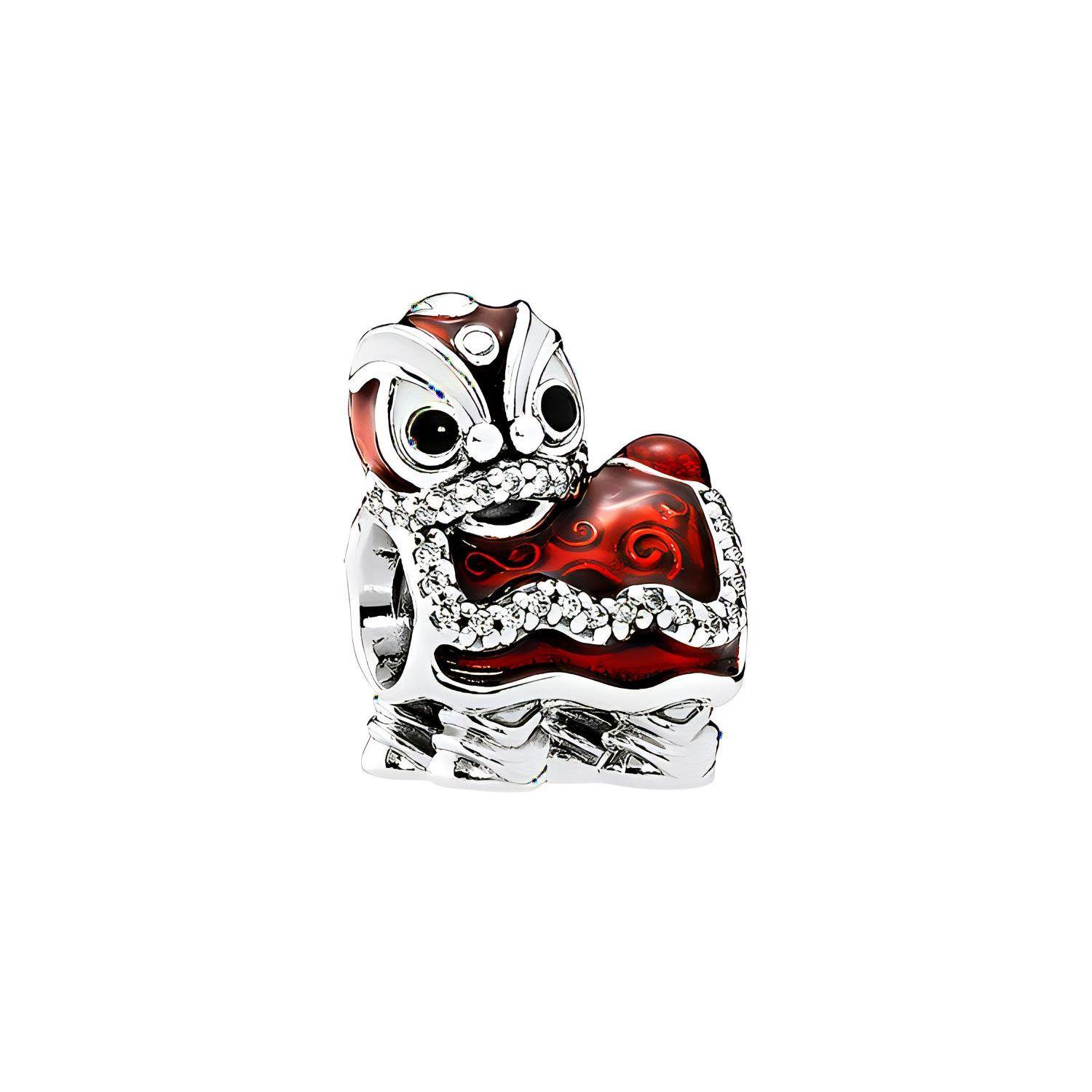 Pandora Oriental Lion Dance Charm Red Pendant Women charm 792043CZ Red