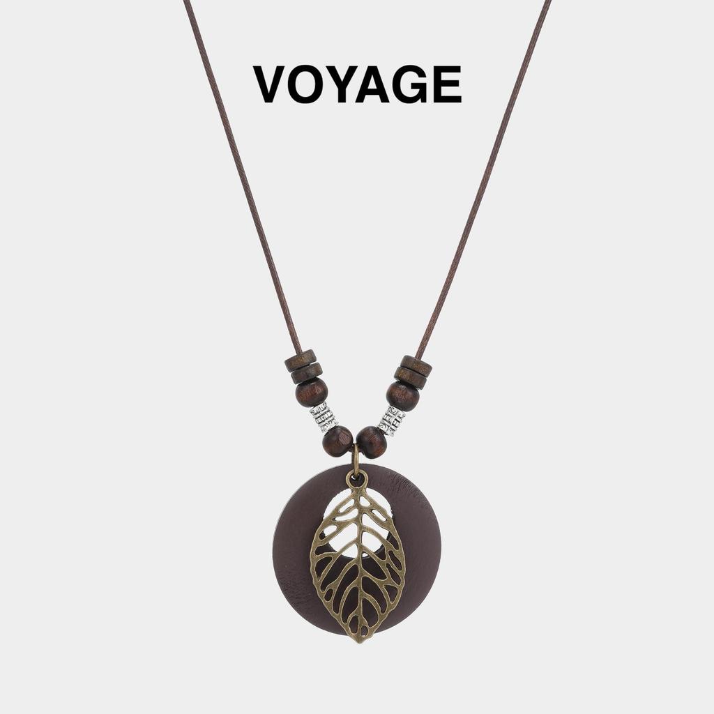 Elegant Chinese Zen Leaf Pendant Necklace for Women