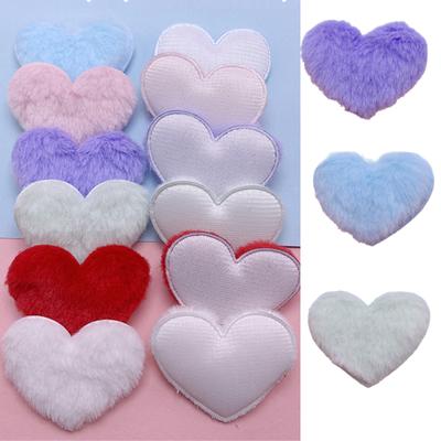 Bangs Hair Clip Plush Heart Hair Barrettes Appliques Lovely Handmade Hair Barrettes Hairstyle Accessories