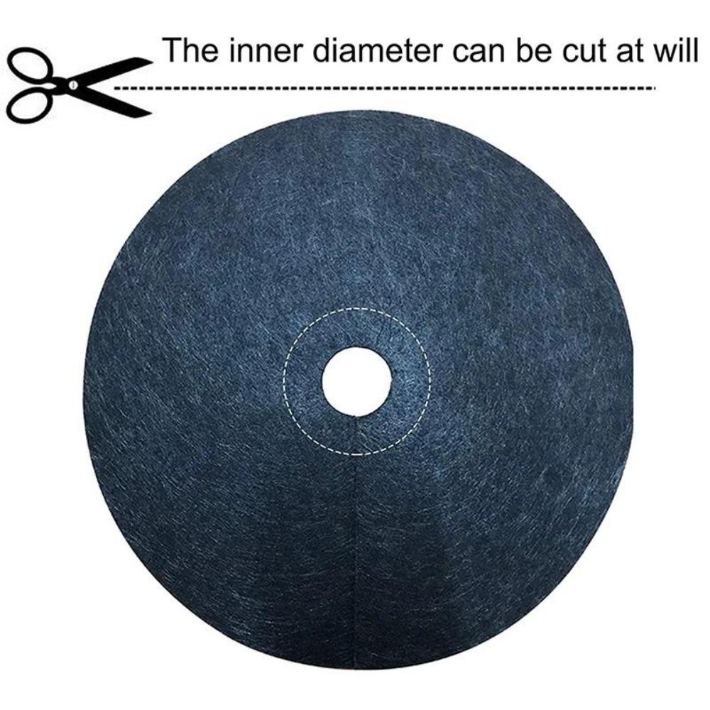 30pcs New Tree Protection Weed Mats Ecological Control Cloth Mulch Ring Round Weed Barrier Plant Cover for Indoor Outdoor Gardens