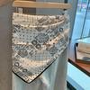 Vintage Korean Style Paisley Print Lightweight Women Fashion Neck Scarf
