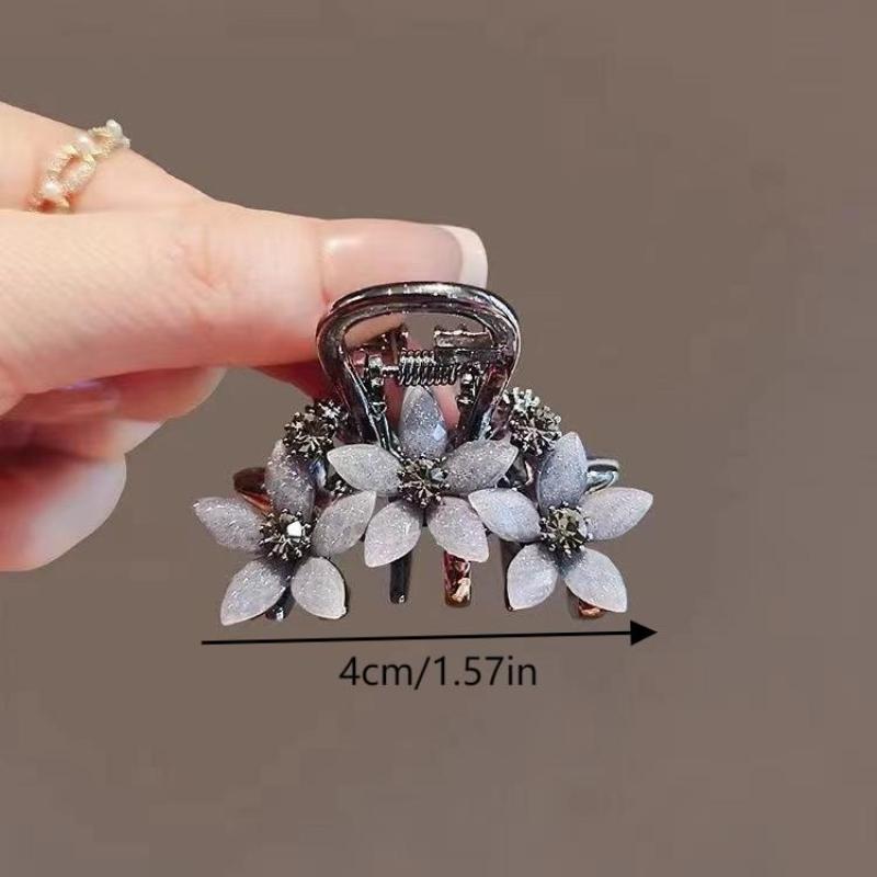 Elegante Pinza para el Pelo de Flor de Moda Exquisitas Pinzas Pequeñas de Tiburón Horquilla para Niñas Accesorios para el Cabello de Temperamento Simple