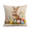 Easter Vintage Illustration Cushions Pillowcase Polyester Cushion Cover Throw Pillow Pillowcover Home Car Sofa Decor