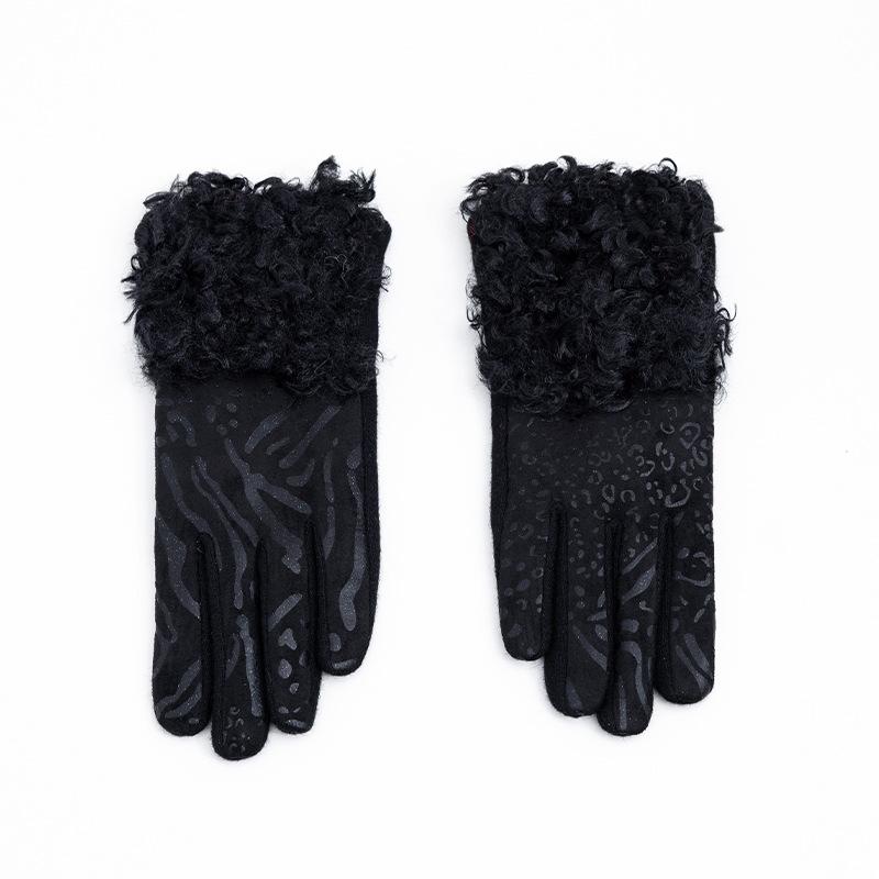 Women's Gloves Winter Cycling and Driving Anti-slip and Warm Finger Gloves  Touch Screen Outdoor Sports Wool Gloves