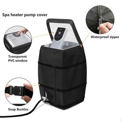 Couvercle de pompe isolé pour baignoires, avec couvercle transparent, accessoires pour l'extérieur