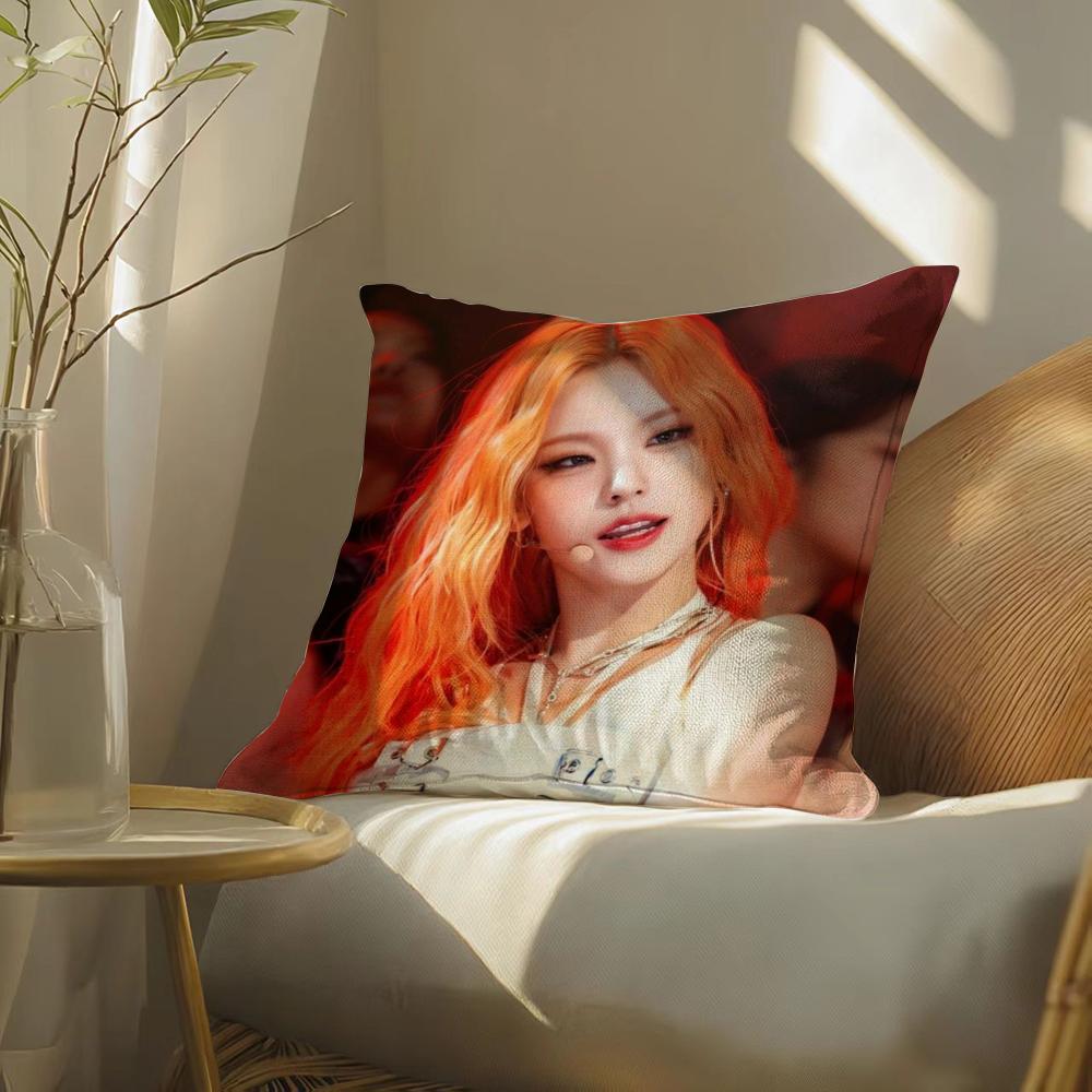Hot singer IITZY YYeji Pillow Case pillowcase doublesided printed sofa cushion bedroom headboard