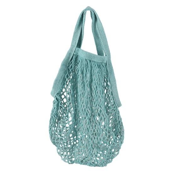 Grocery Bag Soft Portable Handle Foldable Reusable Washable Lightweight Fruit Vegetable Storage Mesh Pouch Net Tote Shopper Bag Handbag Shopping Use