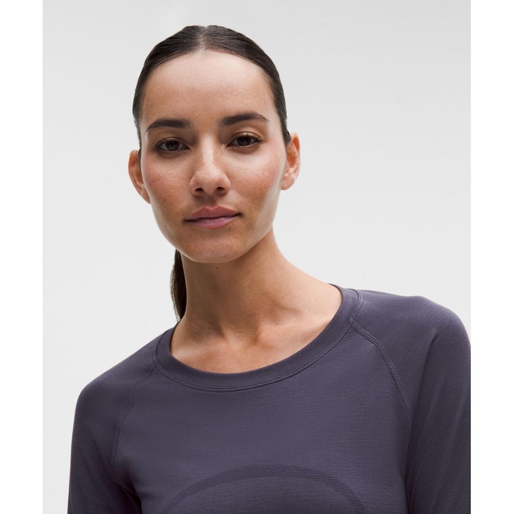 Lululemon Swiftly Tech Long Sleeve Shirt 2.0  Hip Length Atmospheric Purple Atmospheric Purple