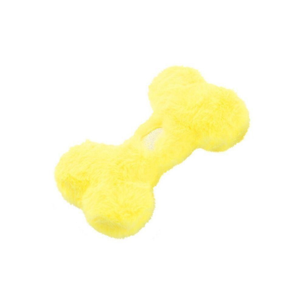 New Plush Dog Toys Bone Shape Soundy Pet Toys Bite Resistant Wear Resistant Teeth Grinding Toys
