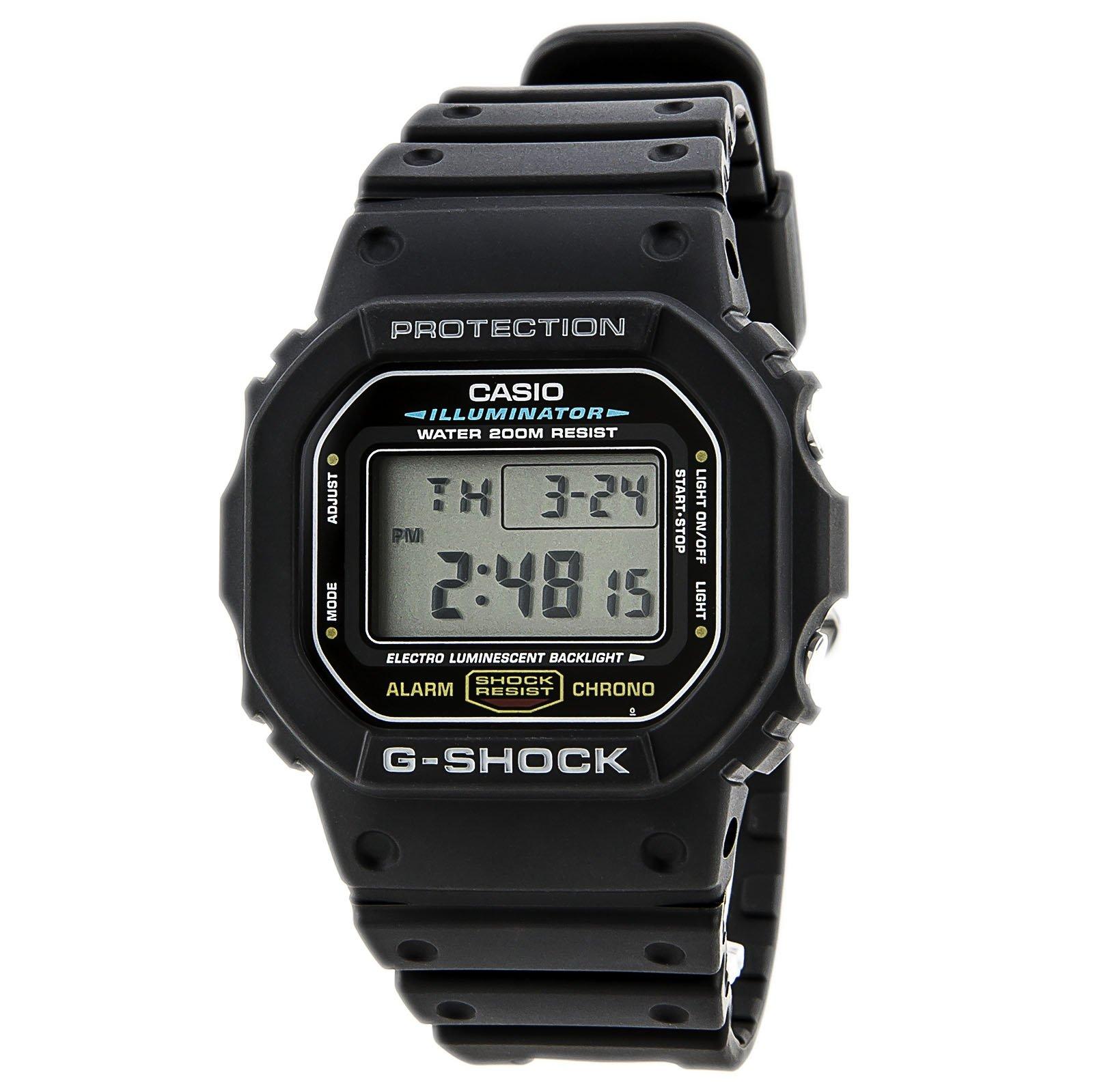

Часы черные [Casio] G-Shock [] DW-5600E-1 мужские чёрный