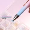 Nail Art Rotary Dotting Pen with Diamond Glue and Rhinestones for Jewelry Decoration