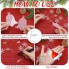 10Pcs Multishape Acrylic Christmas Ornaments Star Clear Circles Discs  New Year