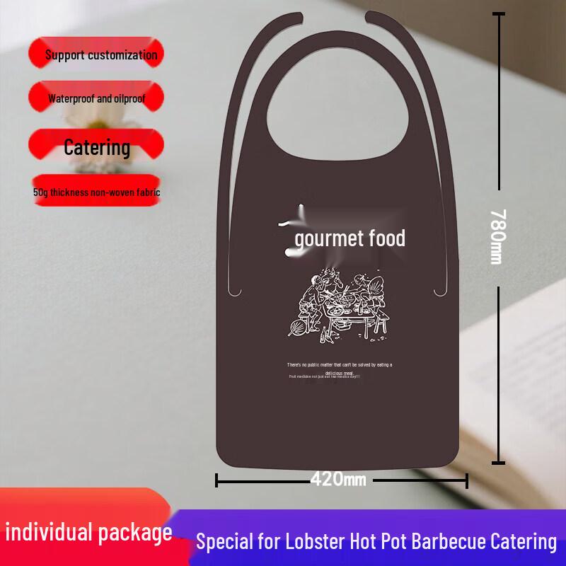 Disposable Non-Woven Catering Aprons (100-Pack)