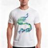 Peacock Spirit Tshirt Summer Casual Cotton Tee Oversized Streetwear Tops Vintage Graphic Print Loose Fit Short Sleeve
