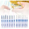 Crochet Hooks Needles for Arthritic Hands, 16 Piece Set Extra-Long Chinese Style Crochet Hook Set Ergonomic Soft Grips Knitting Hook Metal Crochet
