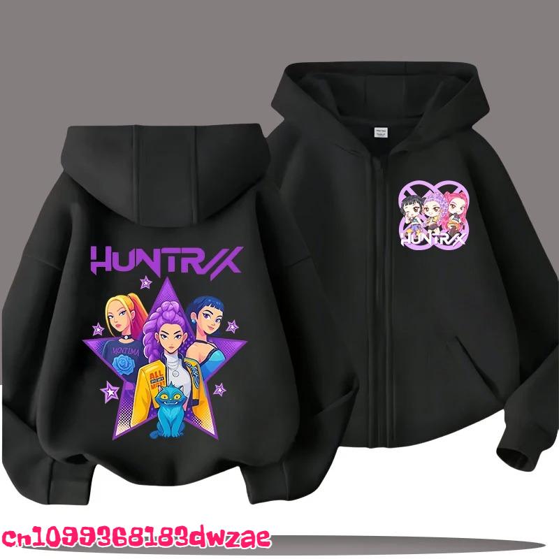 Modischer Anime Grafik Reißverschluss Hoodie Kinder Kapuzenpullover Jungen Mädchen Frühling Herbst Lässige Streetwear Jacke Kinderkleidung
